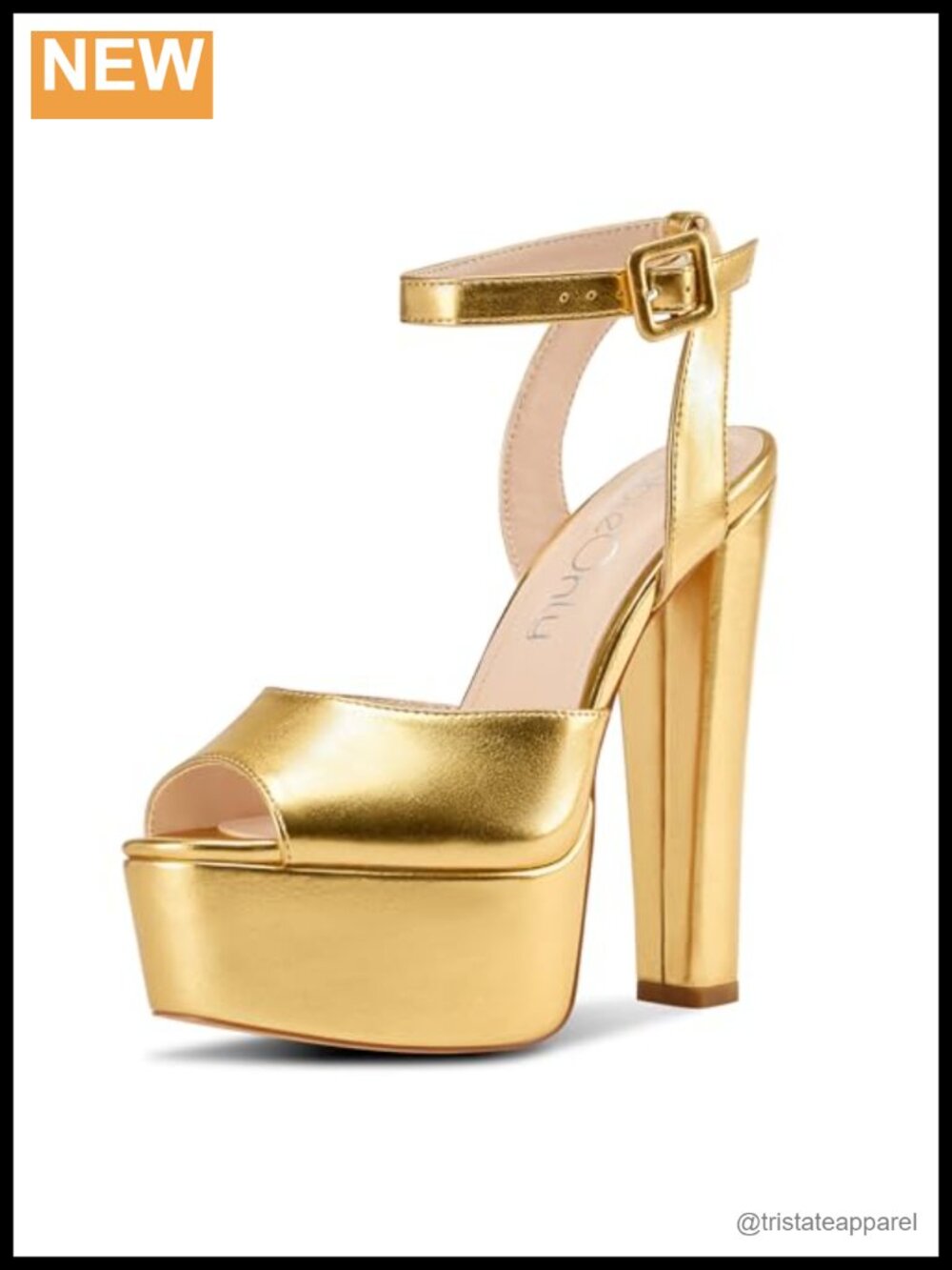 Platform Heels Women Chunky Block Peep Toe Ankle Strap Sandals 5.9 Inch Wedding